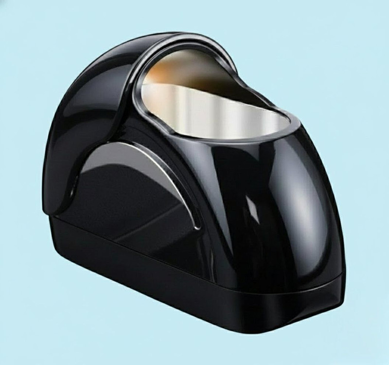ROYLIVA Car Interior Smokeless Ashtray Black Plastic, Aluminium Ashtray(Pack of 1)