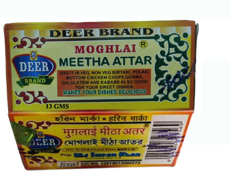 DEER BRAND Mitha Sweet Mughlai Meetha Attar 13gPack of 1 Biryani Biriyani Fried Rice Dishes Floral Attar(Floral)