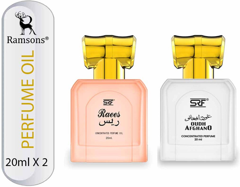 RAMSONS SRF Raees & OUDH Afghano Concentrated Perfume Oil Combo Floral Attar(Saffron, Amber, Musk)