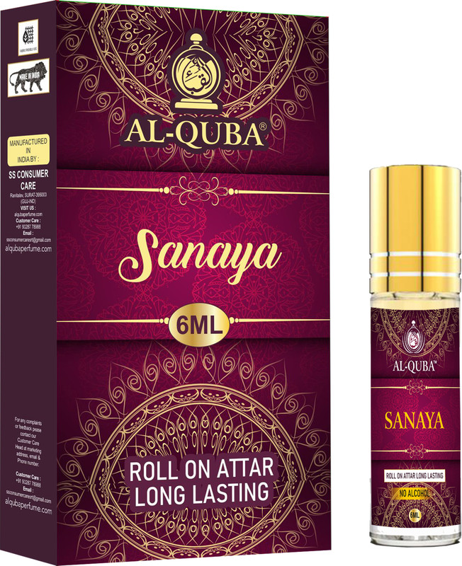 Alquba SANAYA_6ML_1PCS Floral Attar(Chocolate, Spicy, Woody)