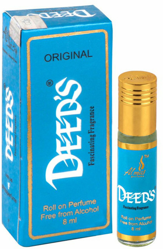 Almas Attar DEEDS BLUE | Economy Ittar | Alcohol Free Perfume Oil 8ML Floral Attar(Natural)