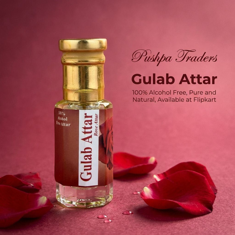 Pushpa Traders PT Rose attar 6-ml Floral Attar(Rose)