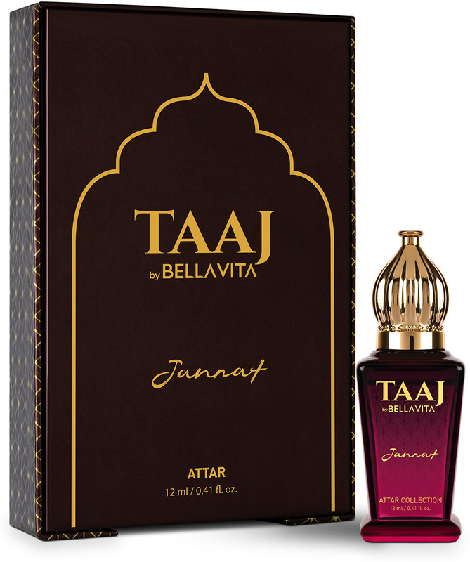 BELLAVITA TAAJ Jannat 12 ML Attar for Men & Women| Non-Alcoholic Long Lasting Fragrance Floral Attar(Woody)