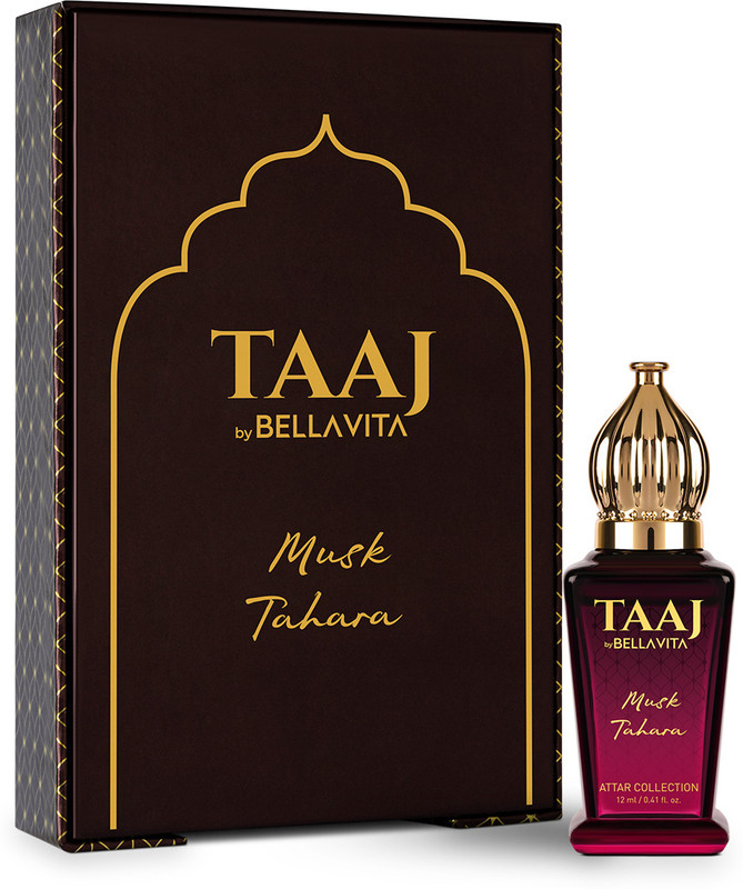BELLAVITA TAAJ Musk Tahara 12ML Attar for Men & Women|Long Lasting Fragrance|Floral Notes Floral Attar(Musk)