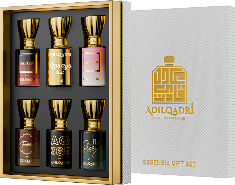 Adilqadri Essensia Attar Combo Pack for Men & Women Long Lasting Gift Set 6x5.5ml Each Floral Attar(Floral, Woody, Fruity)