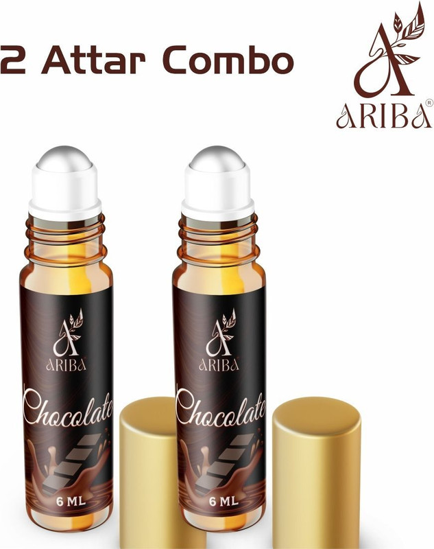 Ariba Chocolate Roll On Sweet & Warm Attar Men & Women-Pack Of 2 Floral Attar(Floral)