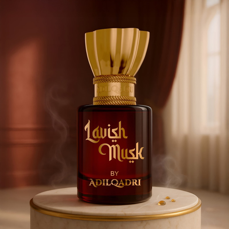 Adilqadri Lavish Musk Attar | Musky | Unisex Non-Alcoholic Roll-On Attar 5.5 ML Floral Attar(Musk)