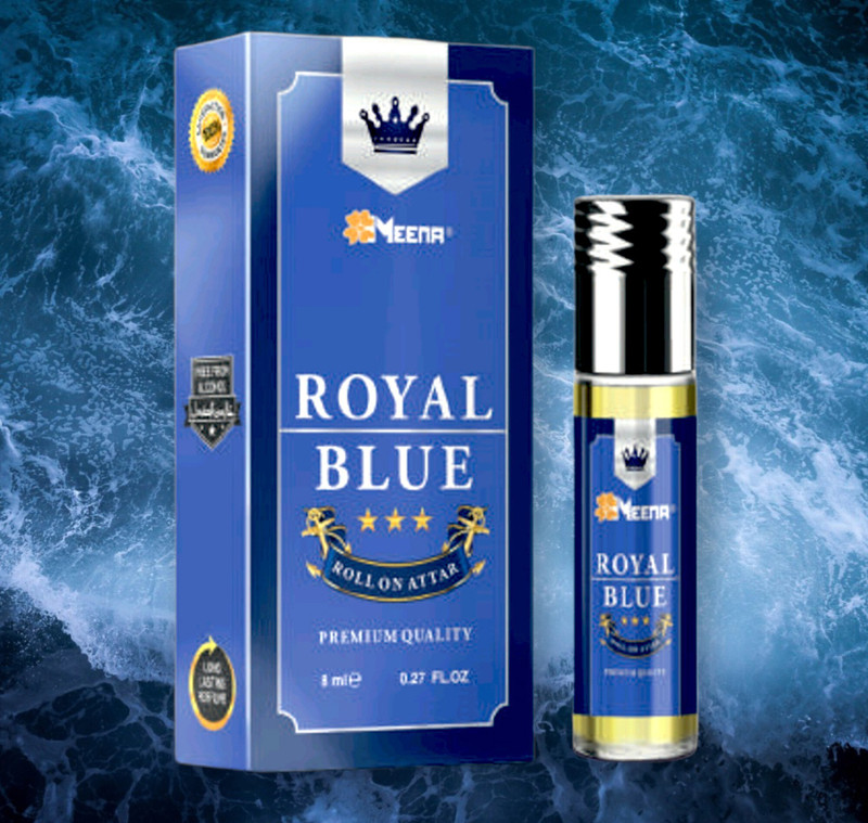 MEENA ROYAL BLUE 8ML(PACK OF 1) Floral Attar(Floral)