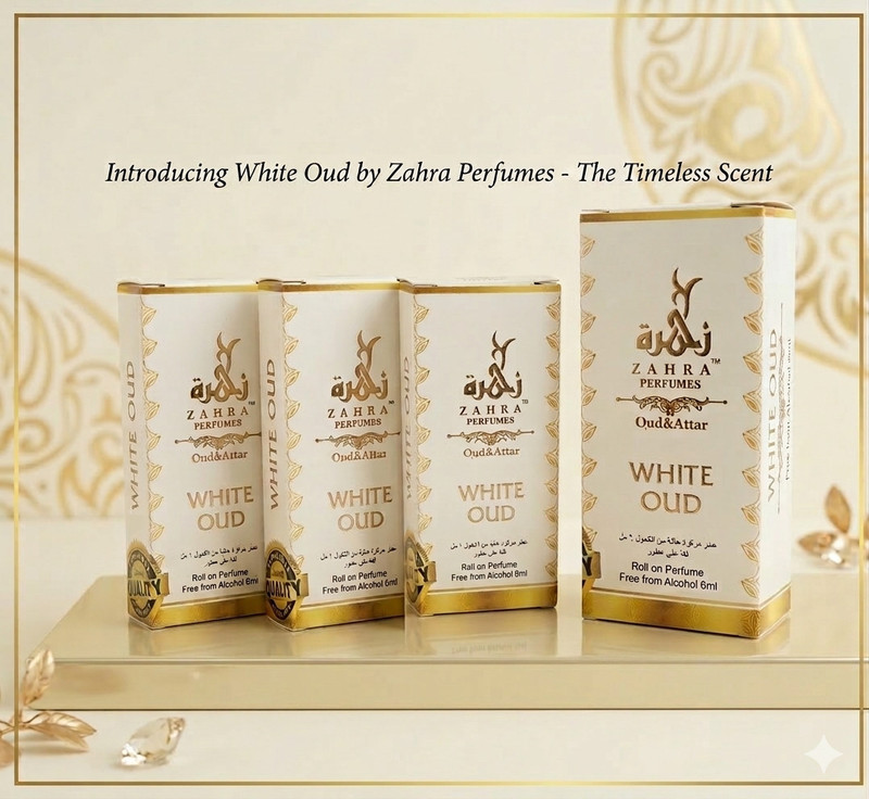 Zahra White Oud | Alcohol-Free Long Lasting Fragrance | FOR MEN AND WOMEN Floral Attar(Oud (agarwood))