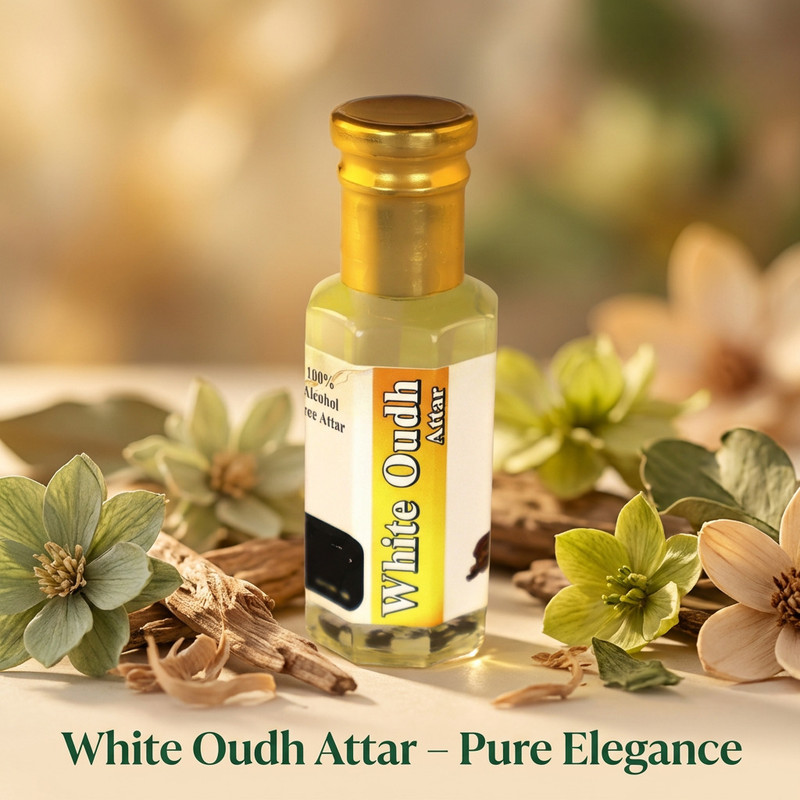 Pushpa Traders Pushp white oudh Floral Attar(Natural)