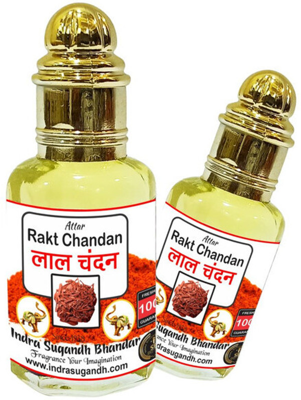 INDRA SUGANDH BHANDAR Lal Chandan Real & Pure Rakta Sandalwood Red Combination Perfume 24 Hours Herbal Attar(Sandalwood)