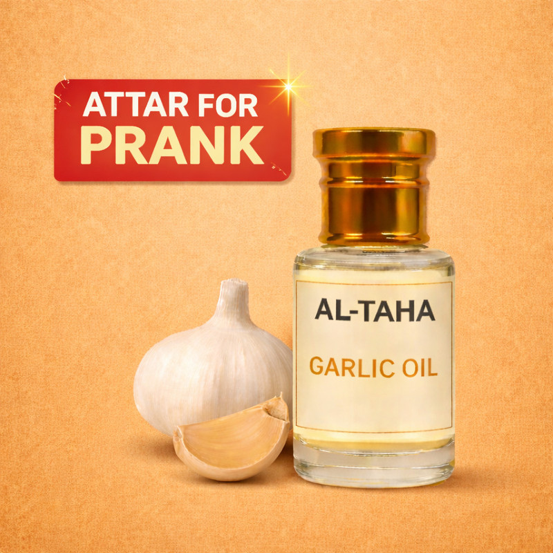 AL-TAHA Garlic Attar/Oil-Best Pranck Attar with Friends(6ml) Herbal Attar(Spicy)