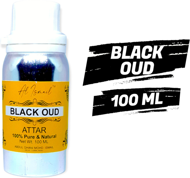 Al Ismail Black Oud Attar 100 ml / Alcohol free / Long-Lasting / Premium Quality / Herbal Attar(Oud (agarwood))