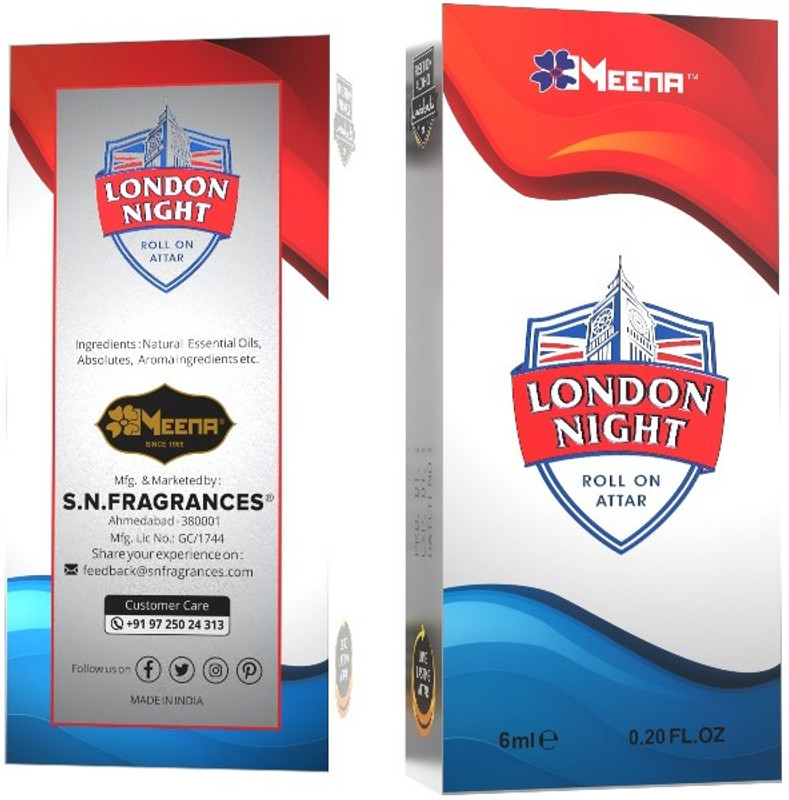 MEENA LONDON NIGHT 6 ML Floral Attar(Floral, Woody)