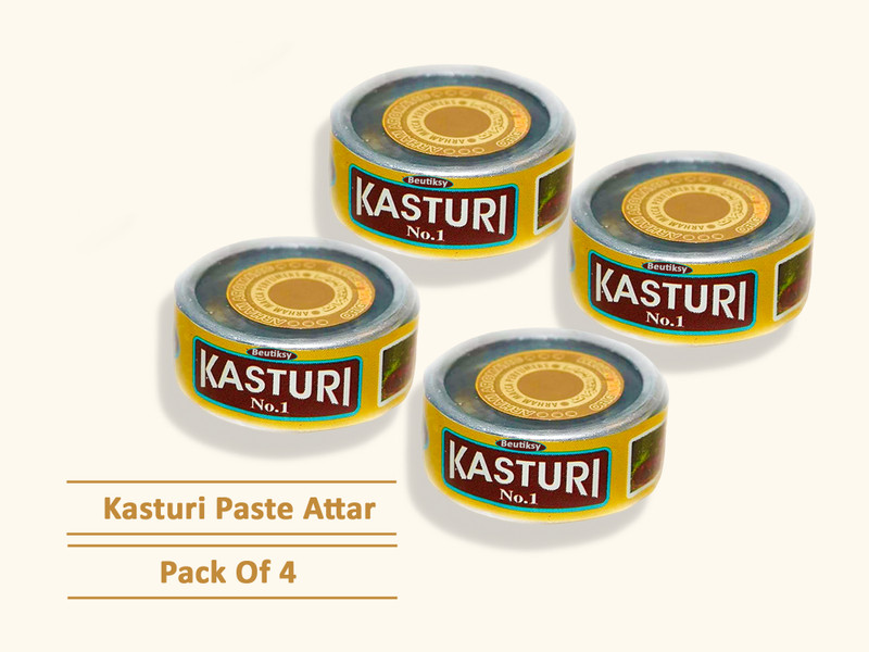 beutisky Kasturi Paste Attar Classic Indian (Perfume) Ittar for Pure Traditional Aroma Floral Attar(Amber)