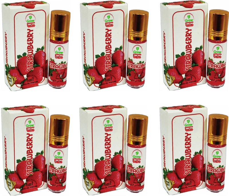Grow Basket 3 Lerils Attar Combo Rollon Perfume aroma Luxury Long Lasting Fragrance Each 6ml Floral Attar(Citrus)