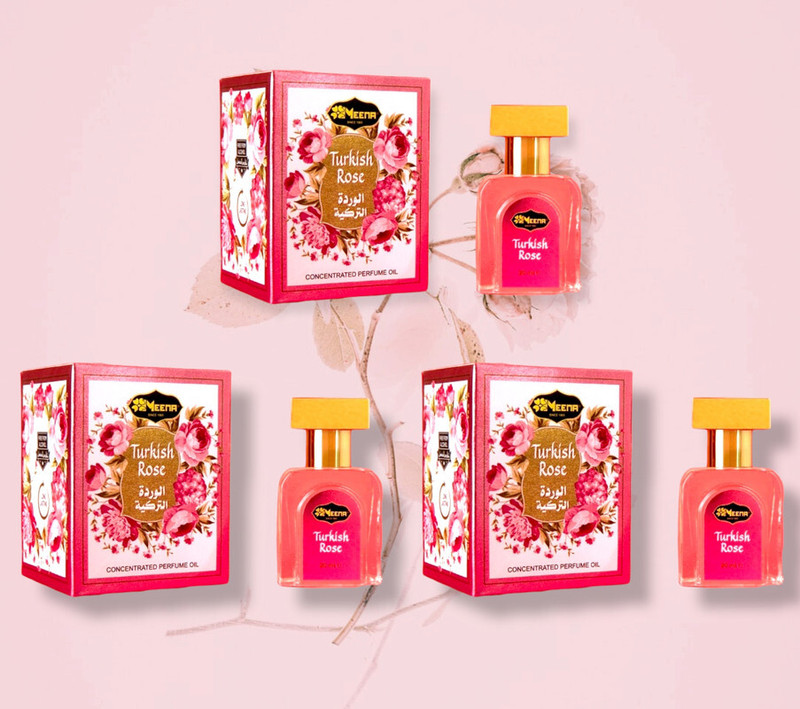 MEENA TURKISH ROSE (PACK OF 3) Floral Attar(Natural)