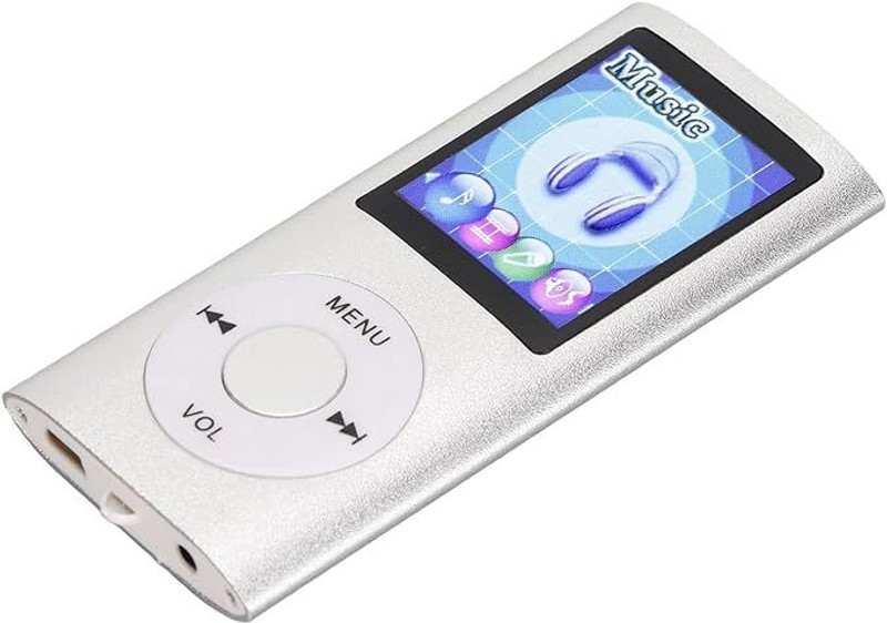 Rhobos Limited Edition MP4 Player, Color Display Screen Extended 1-YEAR Warranty 64 GB MP4 Player(Silver, 1.8 Display)