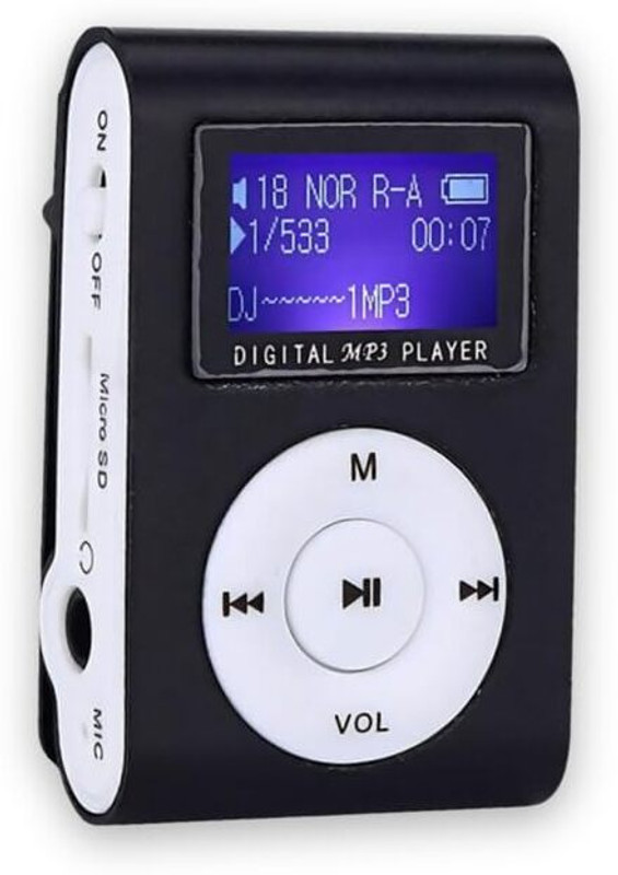 DRUMSTONE Mini Digital MP3 Player with Earphones for Music Lovers - 15 Years Warranty MP3 Player(Black, 1.2 Display)