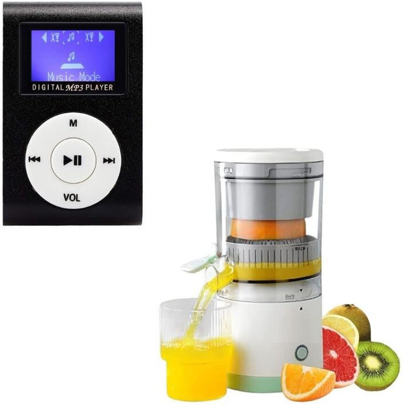 Raptas Combo C1154 Mini MP3 Player & Our High-Performance Juicer 16 GB MP3 Player(Multicolor, 2.4 Display)