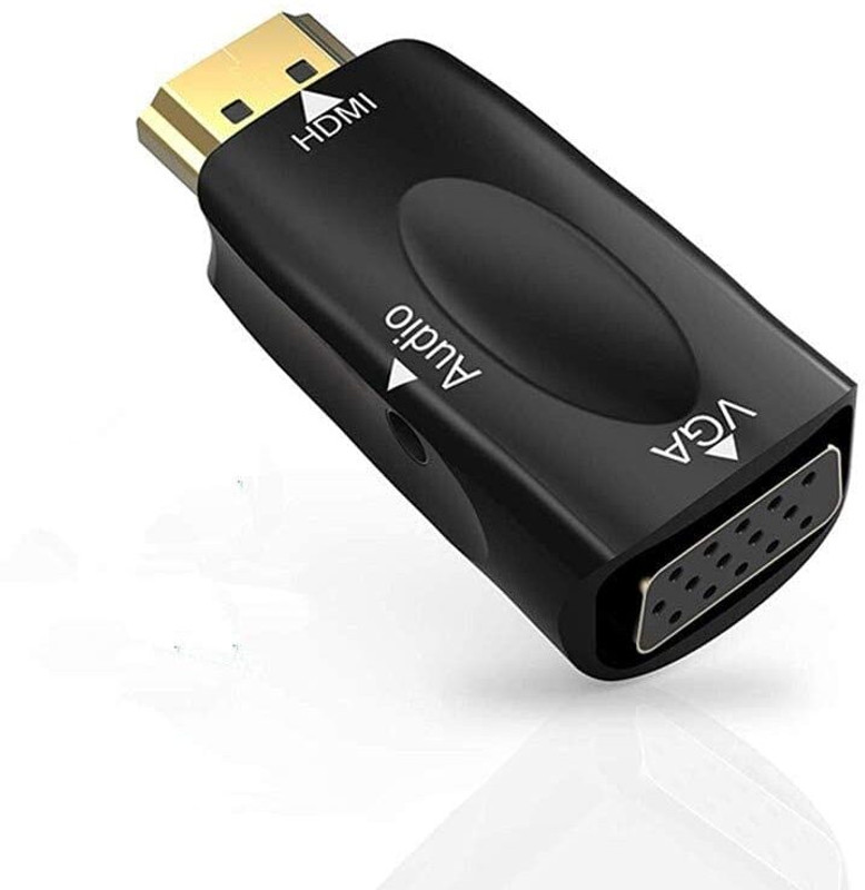 VOOCME HDMI Male to VGA Female Adapter MP3 Player(Black, 0 Display)