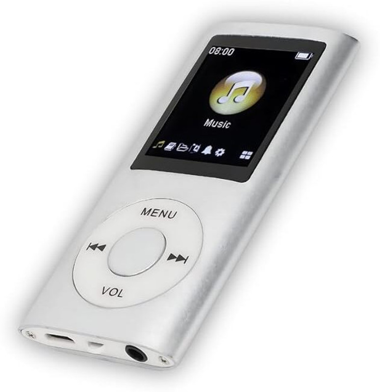 DRUMSTONE Portable MP4 Music Player with 1.8-Inch LCD Screen | Lossless Sound MP4 Player(Purple, 2 Display)