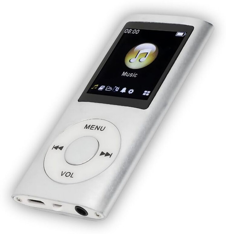Elevea Long Digital Mp3 Player with Earphone for Daily Listening - 15 Years Warranty MP4 Player(Silver, 2.4 Display)