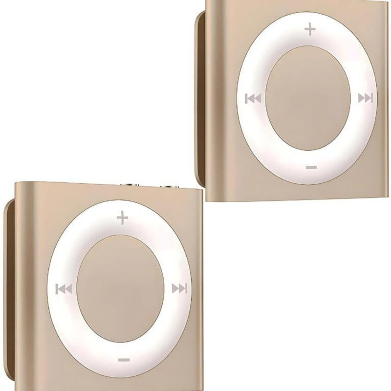 DRUMSTONE Mini Clip MP3 Player | Premium Music Player with Earphones for On-the-Go 8 GB MP3 Player(Brown, 2.4 Display)