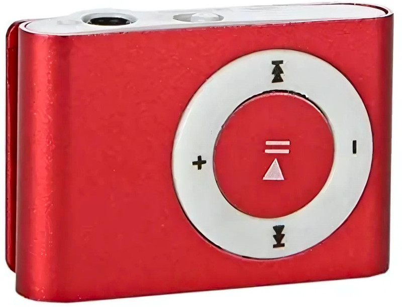 DRUMSTONE Mini Pocket MP3 Music Player with Earphones, Lossless Sound Sports Back ClIP 8 GB MP3 Player(Red, 4 Display)