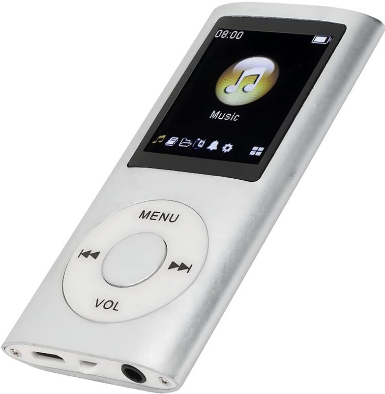 Lipzie Portable Digital MP3/MP4 Player, Audio & Video Playback 16 GB MP3 Player(Silver, 1.2 Display)