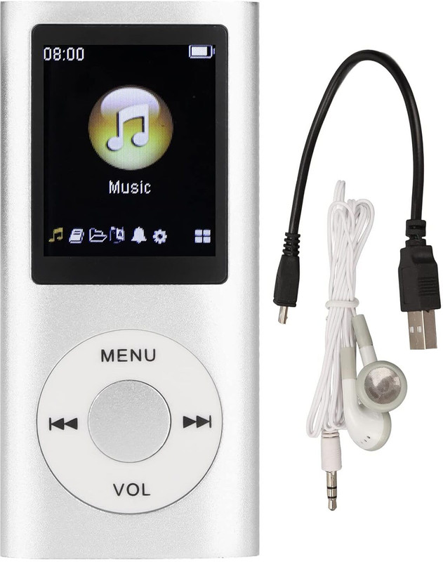 Lipzie Silver Long MP4 Player Offering High-Resolution 8 GB MP4 Player(Silver, 1.5 Display)