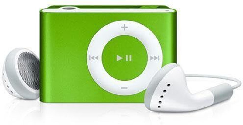 Rhobos Bright Green Clip MP3 Player | Rechargeable Battery, Perfect for Kids MP3 Player(Green, 0 Display)