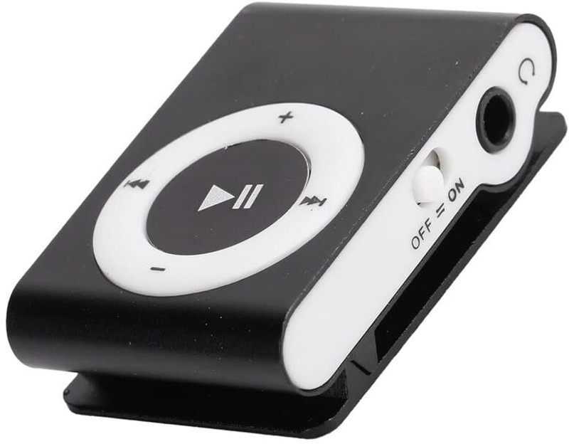 DRUMSTONE Mini MP3 Musicwith Earphones, Long Battery Life, Expandable Storage MP3 Player(Black, 0 Display)