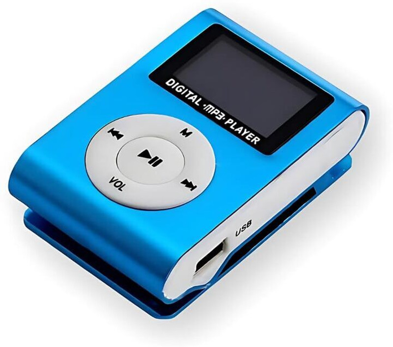 Raptas Portable Digital MP3/MP4 Player with FM Radio, E-Book Reader, TF Card Support 16 GB MP3 Player(Blue, 3.4 Display)