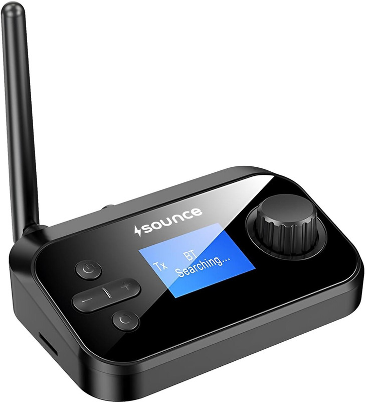 sounce 3-in-1 Bluetooth Audio Adapter with LCD MP3 Player(Black, 1.8 Display)