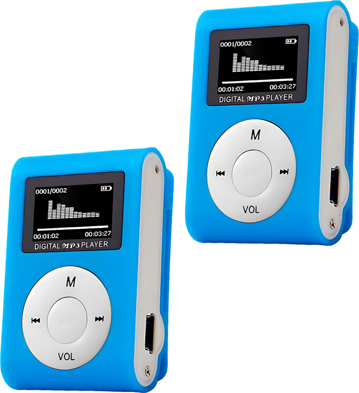 DRUMSTONE ( BUY 1 GET 1 ) Sports MP3 Player, Portable USB Music Player with Speaker MP3 Player(Multicolor, 0.43 Display)