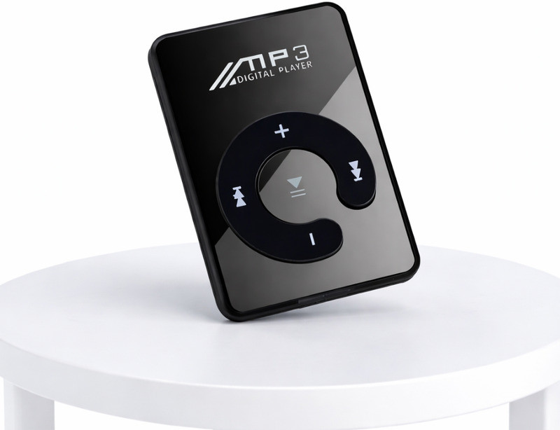 Elevea Portable Mini MP3 Music Player with Clip Design Audio Player - 15 Years Warranty MP3 Player(Black, 0 Display)
