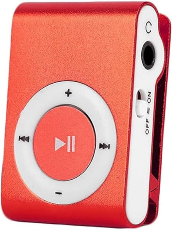 Rhobos Mini Pocket MP3 Music Player – Lossless Sound 6 GB MP3 Player(Red, 1 Display)
