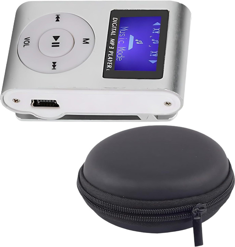 Lipzie Combo C962 MP3 Player, Ultra-light, back-clip & Round Pouch Pocket Storage Case, 8 GB MP3 Player(Multicolor, 1.6 Display)
