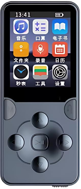 DRUMSTONE MP4 Player – Compact 1.8-Inch Display with HiFi Stereo Sound, Noise Reduction MP4 Player(Black, 1 Display)