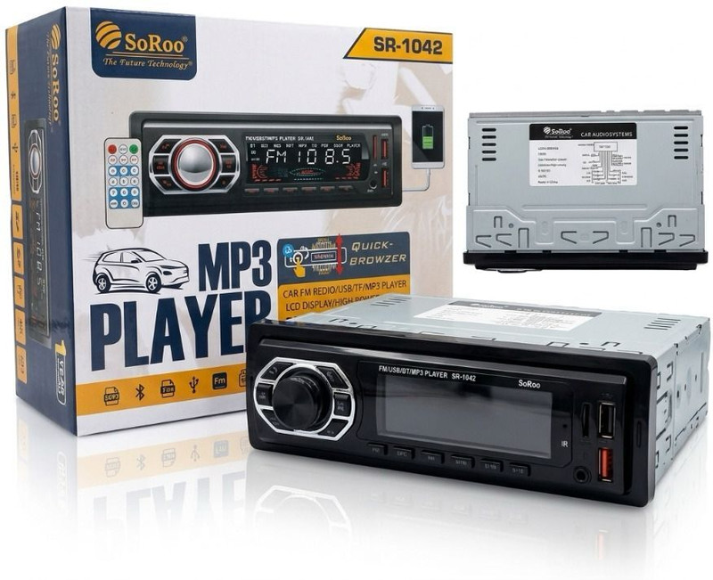 SoRoo soroo car mp3 player 128 GB MP3 Player(Blacko, 4 Display)