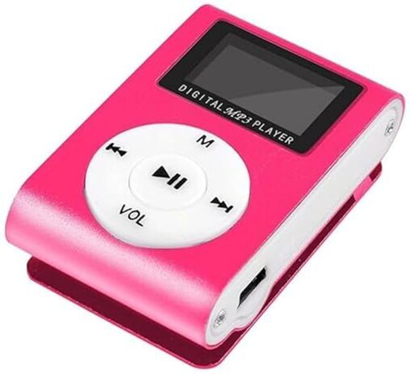 Lipzie MP3 Music Player – Small, Lightweight, LCD Screen & Lossless Sound for On-the-Go 16 GB MP3 Player(Pink, 1.2 Display)