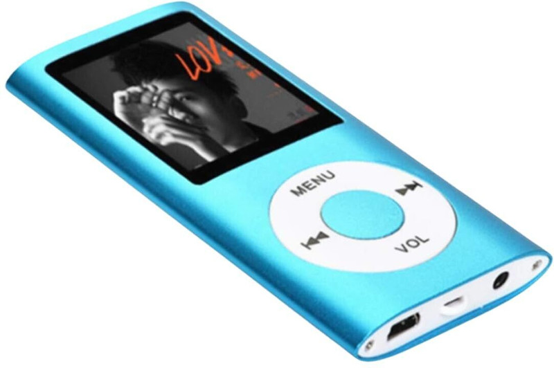 DRUMSTONE Limited Edition Mini MP3 Player - 32GB, Lossless Sound & Stylish Design MP4 Player(Blue, 2 Display)