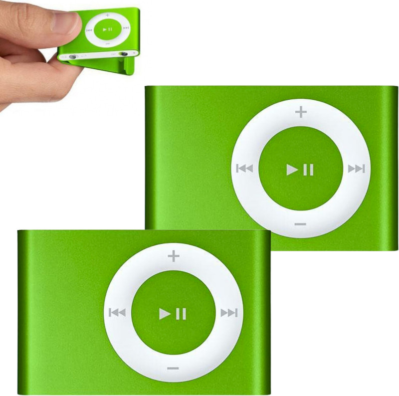 DRUMSTONE BUY 1 GET 1 Mini Pocket MP3 Music Player MP3 Player(Green, 4 Display)