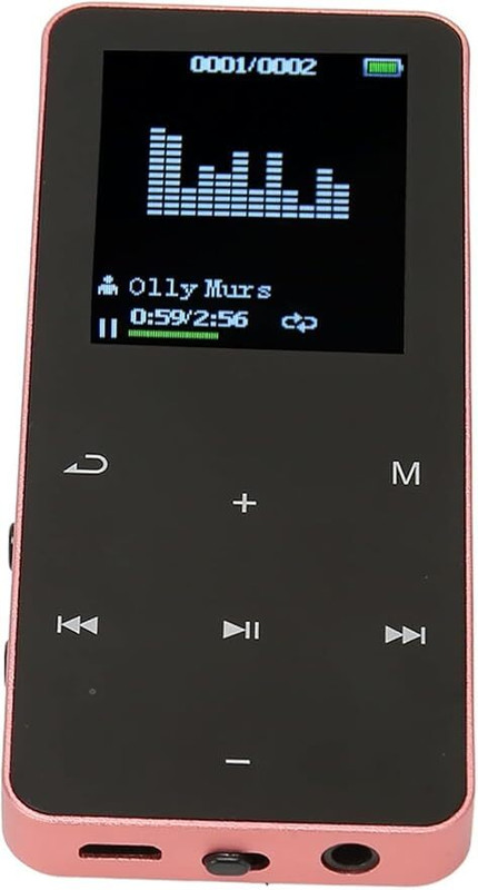 Lipzie Portable 16GB MP4 Music Player with Hi-Fi Lossless Audio 16 GB MP4 Player(Red, 1.2 Display)