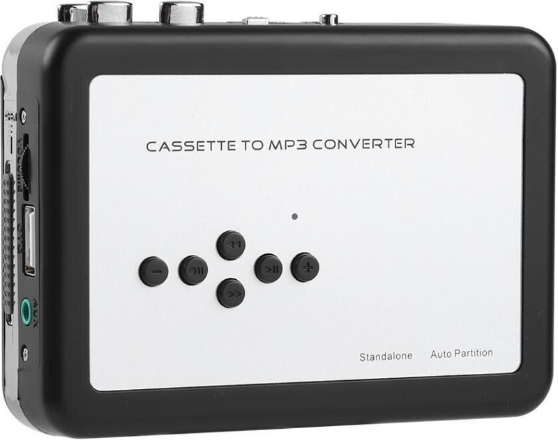 Tobo Portable Cassette Tape to MP3 MP3 Player(Black & Silver, 2.4 Display)
