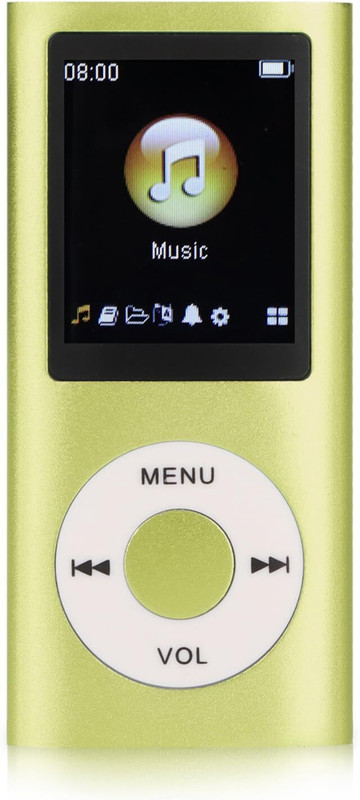 Rhobos Bluetooth MP4 Player, Slim, Portable, Lossless Sound, LCD Screen, High-Fidelity 16 GB MP4 Player(Blue, 1.8 Display)