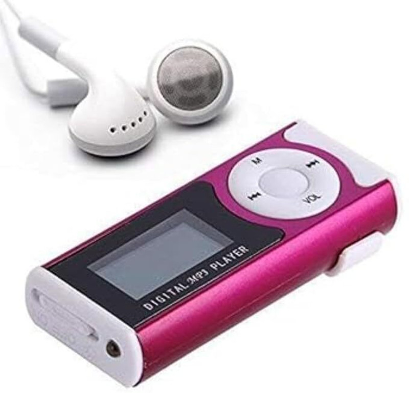 Raptas Digital LED Light, and a TF Card Slot Screen, Updated Portable Mini MP3 Player 16 GB MP3 Player(Purple, 3.4 Display)