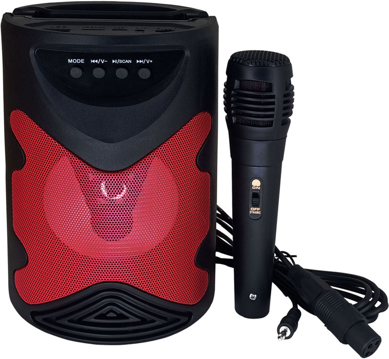 BAGATELLE Top Arrival Bluetooth Speaker With Karaoke singing |Mobile Holding Stand |Fast connectivity|Deep Bass MP3 Player(Black, 5 Display)