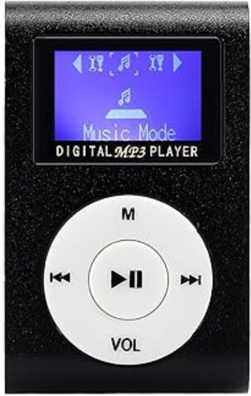 Lipzie Mini MP3 Music Player 1.8 Inch LCD Display 3.5mm Jack Portable Device 8 GB MP3 Player(Black, 1.8 Display)